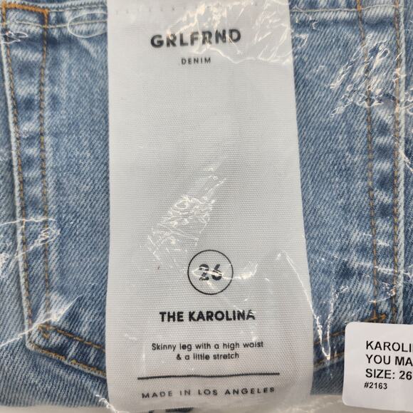 GRLFRND Karolina Skinny Jeans In On The Horizon Sz 26 - Picture 9 of 10